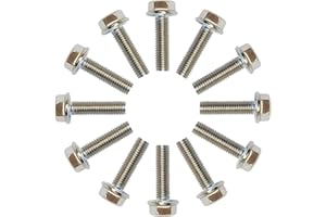 12Pcs ES 75120 M8 x 1.25 x 30mm Chevy Silverado 5.3 Exhaust Manifold Bolts for LS Exhaust Manifold Hardware Kit Suburban Taho