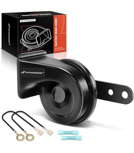 Arlen Ness Drift Horn With Cover For Harley Sportster – 110dB, Forged Billet Aluminum, Black