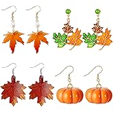 Fall Earrings for Women Maple Leaf Earrings for Women Fall Outfits for Women 2025 Autumn Thanksgiving Gifts