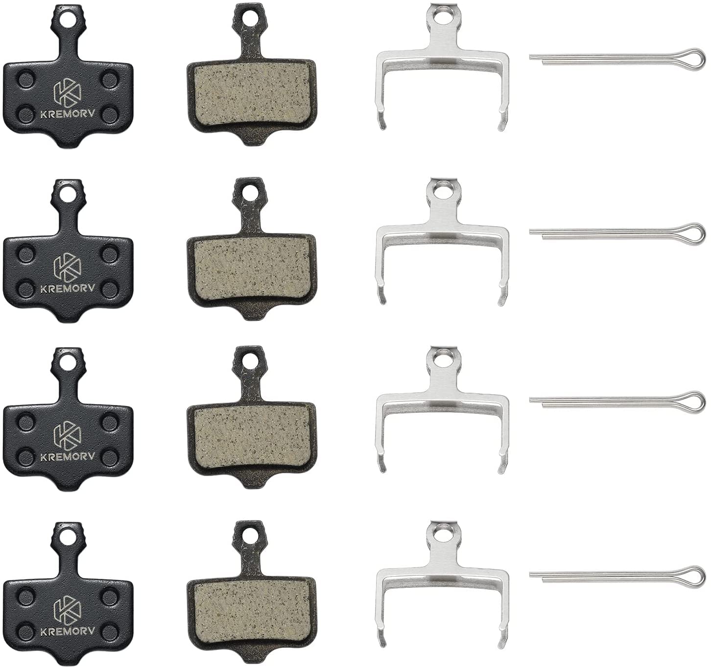 KREMORV Brake Pads for Avid Elixir 4 Pair of Bike Disc brake pads for Avid Elixir 1 3 5 7 9 R ER CR Mag VIA GT for Sram Level XX,X0,XXWC DB1 DB3 DB5