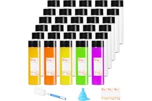 OMNISAFE 30Pcs 12Oz Rectangle Plastic Juice Bottles with Caps, Empty Reusable Clear Bottles with Leak-Proof Lid, Bulk Water Containers for Cold Drinks, Smoothie and Beverages