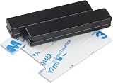 4 Pcs Neodymium Bar Magnets 50x10x3mm with Adhesive Strips Black view 1