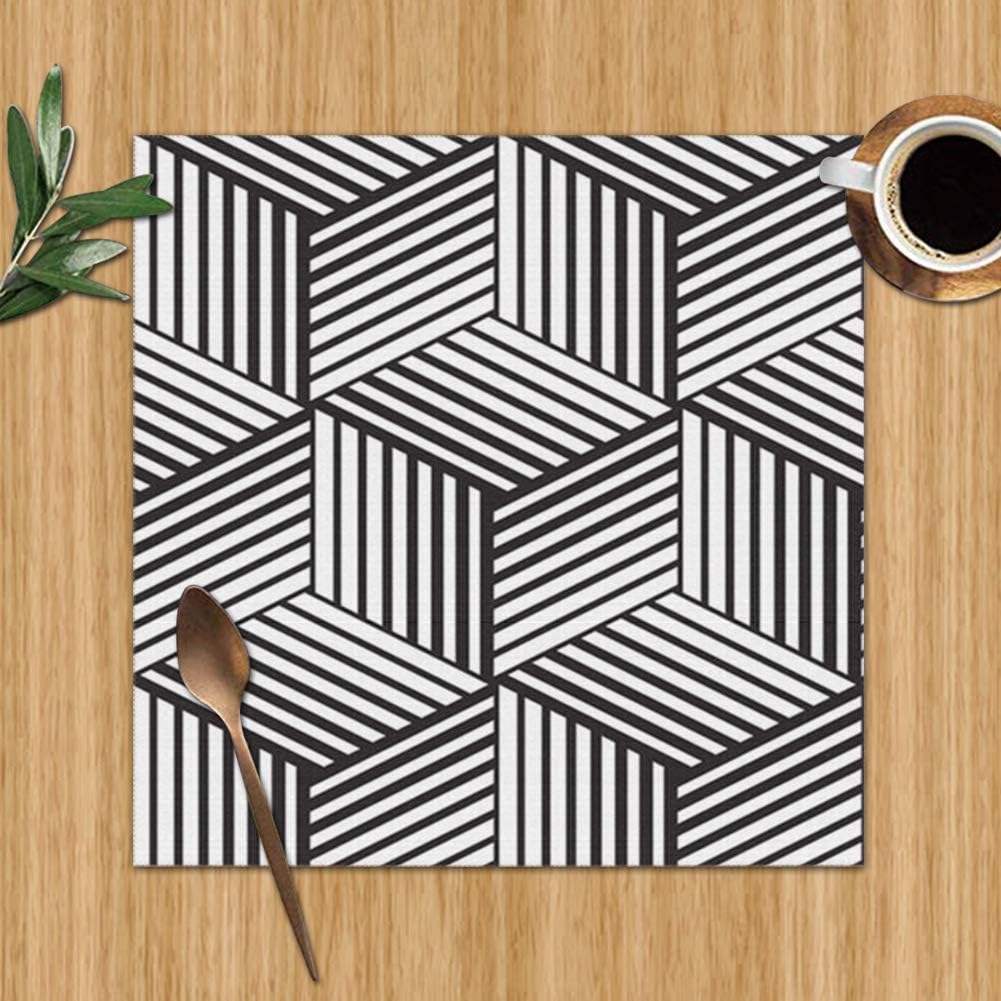 Modern Stylish Texture Table Mats Placemats Set of 4