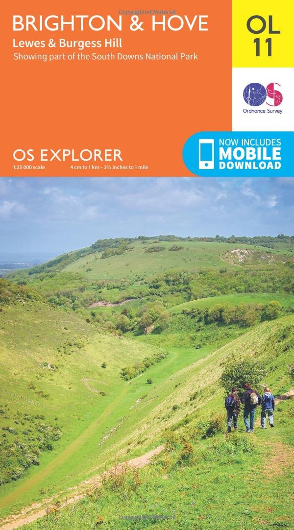 OS Explorer OL11 Brighton & Hove (OS Explorer Map)