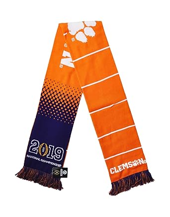 Official 2019 Clemson National Championship Game Knitted Scarf