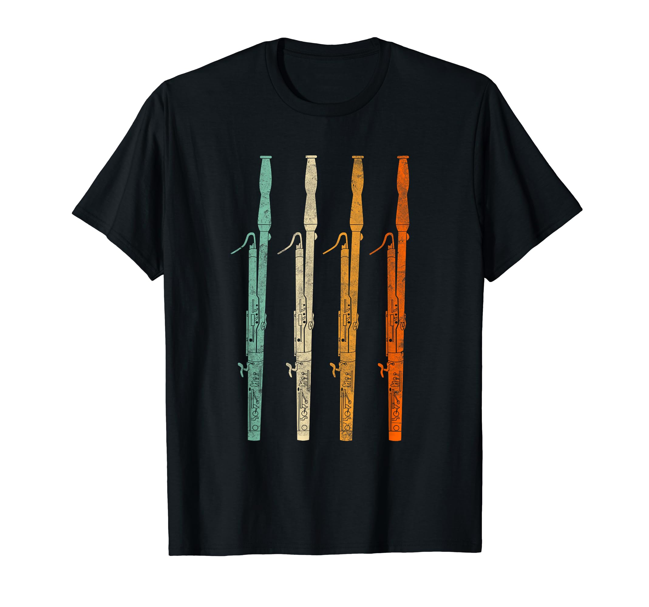 Vintage Retro 70s Bassoon Shirt For Bassoonist