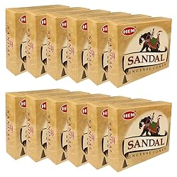 Sandal Incense Cones and Cone Incense Burner Bundle