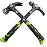 Evenoonest Multi-Functional Claw Hammer, Adjustable Angle High Carbon Steel Head for Nail Removal Woodworking Construction Tasks 1 Pack