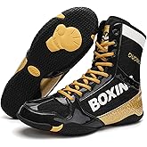 Zivopah Professional Boxing Shoes Men's and Women's Breathable Wrestling Shoes Training Shoe for Adult Non Slip Fitness Sneakers