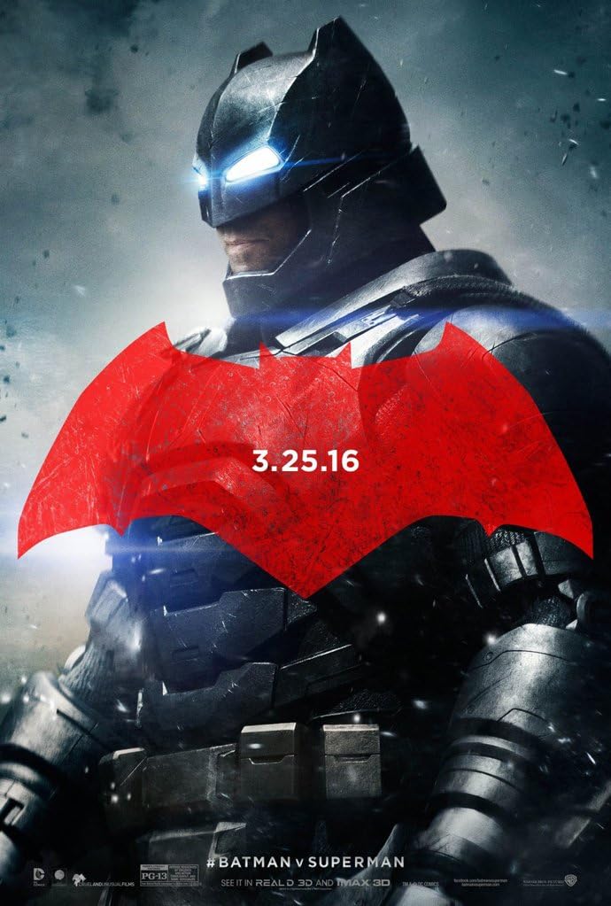 BATMAN VS SUPERMAN DAWN OF JUSTICE MOVIE POSTER 2 Sided ORIGINAL BATMAN Ver B 27x40