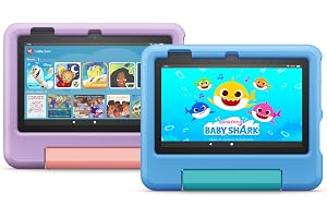 Amazon Fire 7 Kids Tablet 16 GB 2-Pack (Blue and Purple)