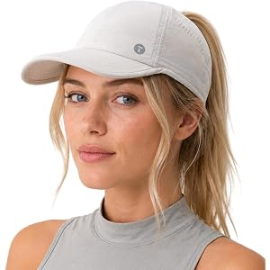 TOP-EX Cooling UV 50 High Ponytail Sport Womens Baseball Cap Running Golf | UVCoolix cool-touch sweatband,4" hair opening, la