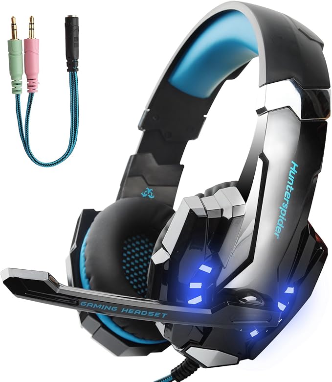 Hunterspider Gaming Headset for PS4, Xbox One Headset with Mic, Noise