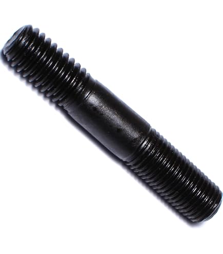 8-Piece 7/16-14 X 2-1/2 Inch Automotive Studs - Zinc Plated Steel Threaded Studs