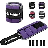 Adjustable Ankle Weights 1 Pair 2/4/6/8/10 LBS Wrist Leg Arm Weights for Women Men Kids,Strength Training with Removable Weight for Fitness Gym Workout Running Walking
