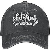 Funny Hats Shit Show Supervisor Hat for Men Women,White Elephant Gifts for Coworkers Friends