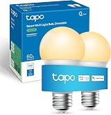 Tapo L510E E27 Smart Bulb 2-Pack Dimmable WiFi Alexa Google Voice Control 8.3W view 1