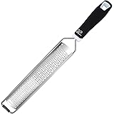 K Basix Premium Lemon Zester Soft Grip Handle, Rust Free Stainless Steel Sharp Blades, Perfect to Zest Lime, Shred Cheese, Gi