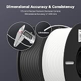 Creality Ender PLA Filament 1.75mm 2kg Spool White Black 0.03mm Tolerance view 4