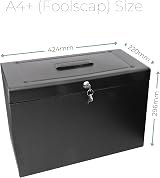 Cathedral Products A4+ Steel File Box with Starter Pack of 5 Suspension Files view 2