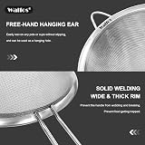 Walfos Fine Mesh Strainers Set Premium Stainless Steel Colanders Sifters view 4