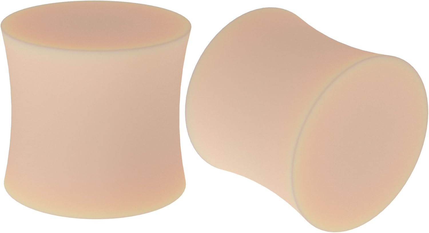 2pc Flesh Skin Colored Ear Gauges Plugs Tunnels Expanders Stretcher