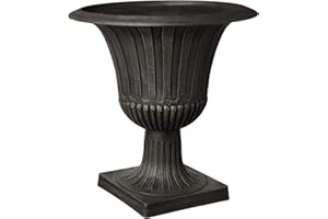 PSW POT COLLECTION PSW G50BK Worthington Urn, Black, 20 by 21-Inches