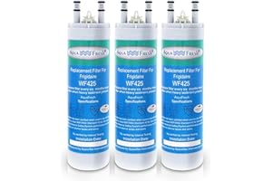 Aqua Fresh WF425 Refrigerator Water Filter (3-Pack) | Replacement for WF3CB, PureSource 3, 706465, 242086201, 242086203, 242294501, 242069601, AP4567491, PS3412266, WF425, Fridge Filter