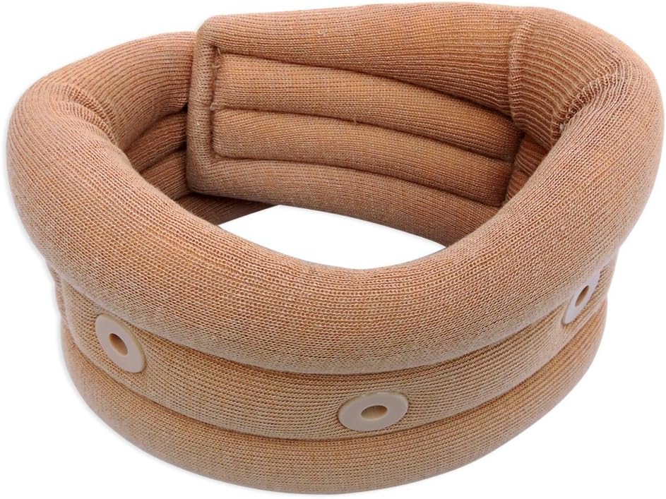ANCIENTIMPEX Adjustable Soft Eyelet Cervical Collar, Skin - Image 4