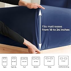 Extra Deep Queen Sheet Set - 6 Piece Breathable