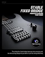 Donner DMT-100 Solid Body Electric Guitar Kit Black H H Pickups 39 Inch view 4