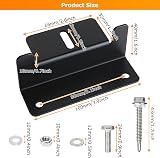 JMIATRY 8 Pcs Solar Panel Mounting Brackets Aluminum Z Shape for RV Boat view 2