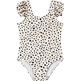 LIZENS Girls Swimwear One Piece Swimsuit Toddler Cute Beach Bathing Suit