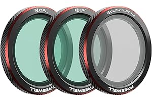 Freewell 3-Pack Magnetic Filters for DJI Neo 2 – Includes CPL (Polarizer) for Glare Reduction, UV for Lens Protection, & Blac