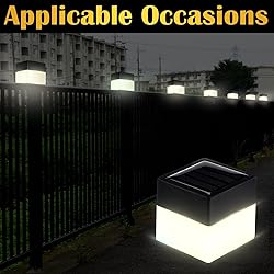 Hicarer 12 Pack Solar Fence Post Cap Lights 2in x