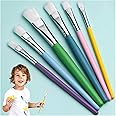 YGAOHF 6PCS Kids Paint Brushes Set - Assorted Washable Paint for Kids, Easy to Clean & Hold Small Toddler Paint Brush for Acrylic, Oil, Watercolor, Washable Paint