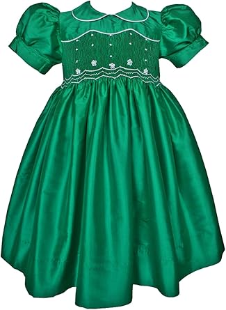 emerald green gown for flower girl