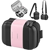 TAAOKA Digital Camera Case, Protective & Lightweight Camera Case with 3 Carrying Ways, Waterproof & Shockproof Small Camera Bag for Power Shot/Sony DSCW800/DSCW830 - Black