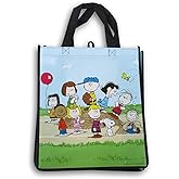 Tree House Studio Character Reusable Shopping Tote Bag (Peanuts Baseball)