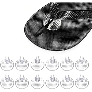 Silicone Toe Protectors for Flip Flops, 6 Pairs Thong Sandal Toe Guards, Soft Gel Toe Cushions Between Toes, Non-Slip Comfort