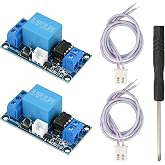 MTDELE 2Pcs 12V Latching Relay Module | Single Bistable, Push to Start and Stop