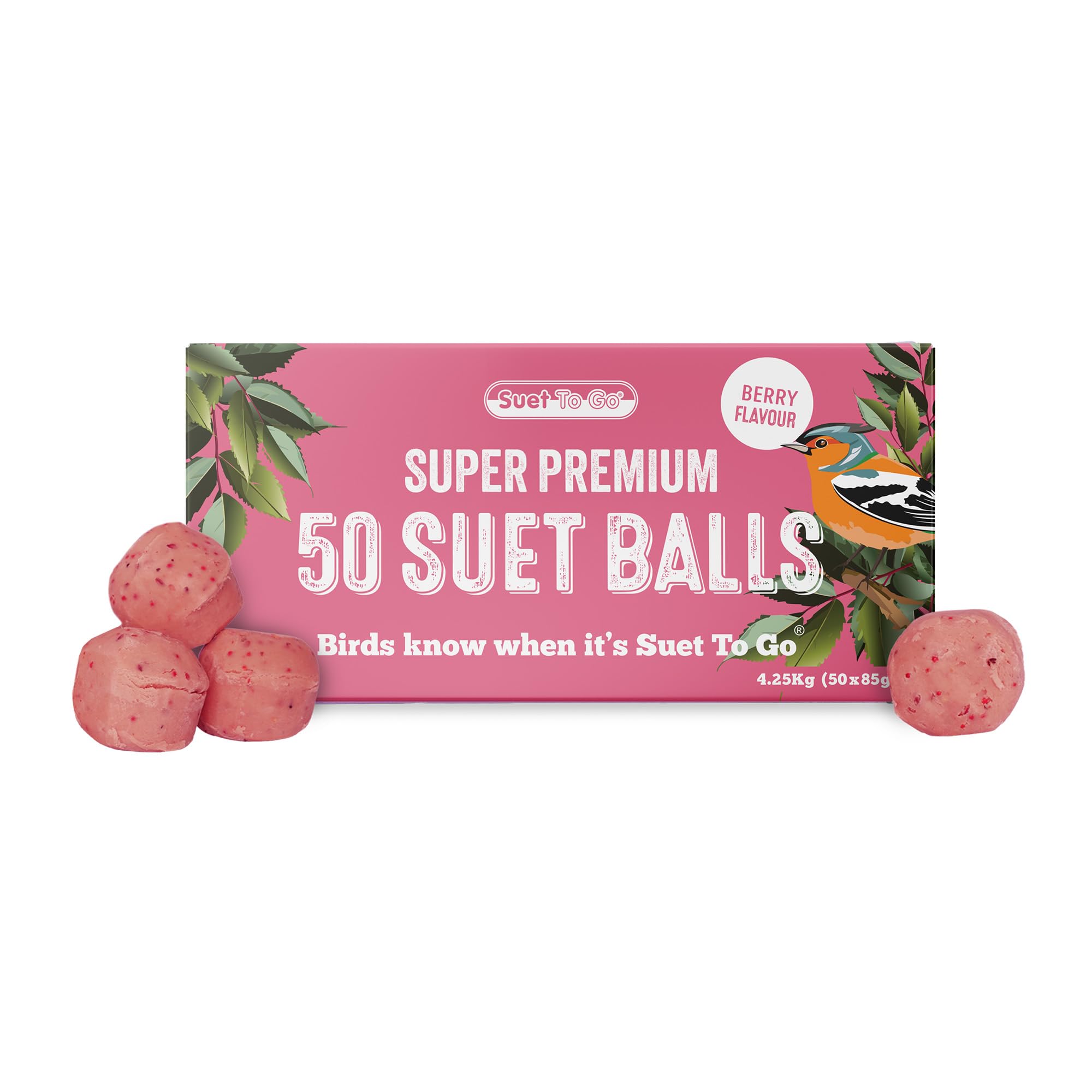 Suet to Go Suet Balls Box Berry 50x85gm