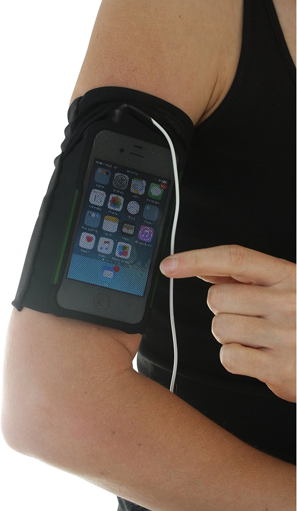 Cell Phone Armband TOUCH SCREEN for running for iPhone 7/6/6s Plus, Galaxy S6/S7 and All Other Smartphone Models With Case Up To 7”