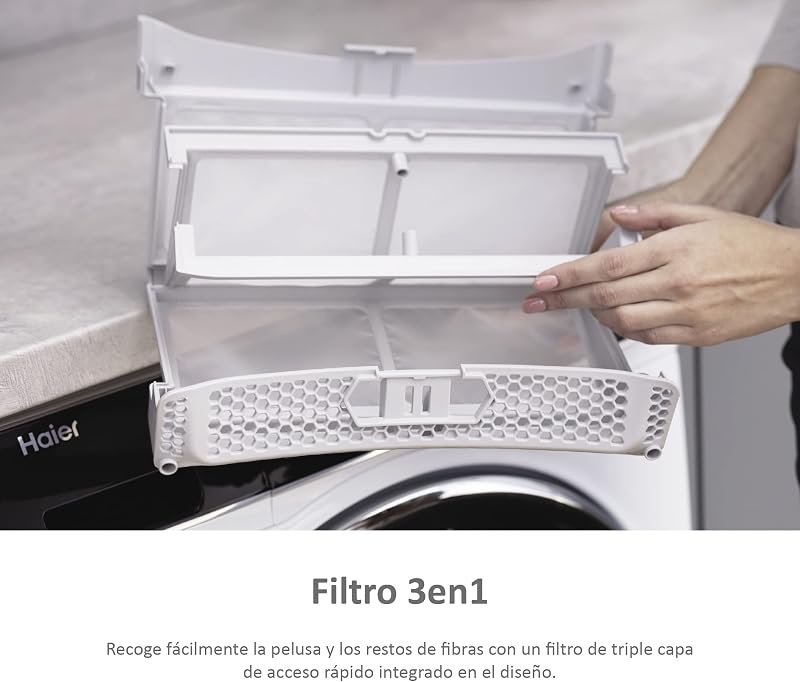 I-Pro Series 7 HD90-A2979-S- Secador com bomba de calor de 9KG, função de vapor I-Refresh, função antirrugas, tanque de água, partida atrasada, motor inversor, 14 programas