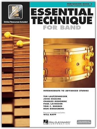Hal Leonard Essential Technique For Band Percussion And Keyboard Percussion Book 3 With Eei Hal Leonard 0073999626339 Amazon Com Musical Instruments