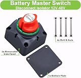 Spurtar Battery Isolator Switch 12-48V Dual Battery Disconnect 200A 1000A view 8