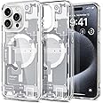 Spigen Ultra Hybrid MagFit Designed for iPhone 15 Pro Case (2023) [Anti-Yellowing] [Military-Grade Protection] Compatible with MagSafe - Zero One White