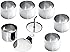 5 emporte-pièces inox forme CERCLE 5 tailles