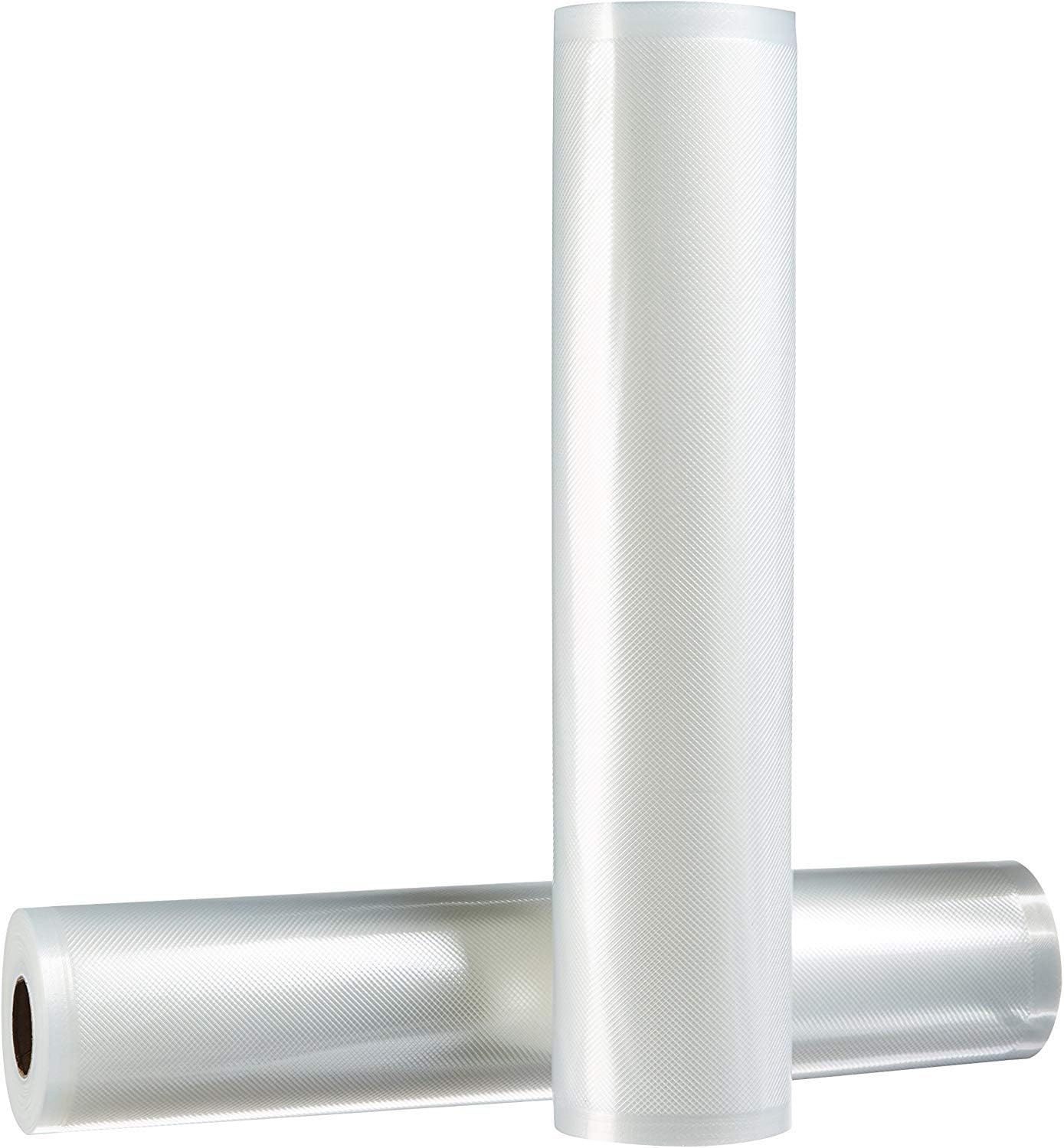 Amazon Basics Vacuum Food Sealer Roll, 28 cm x 5 metre, Pack of 2, Clear, 28 cm x 500 cm