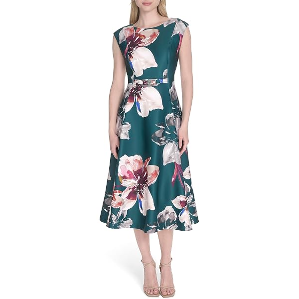 Calvin Klein Women's Dresses Dress, Tulip Multi, 12 at Amazon Women's  Clothing store